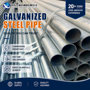 Tuyau en acier galvanisé S350GD DX51D à paillettes minimisées Z120 G/m² 168,3 mm à extrémité biseautée pour matériaux de construction - Product Image 1