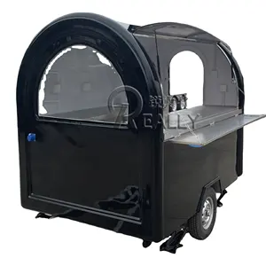 2024 Support Custom Modern Mobile Fiberglass Food Cart Deep Fryer Catering Ice Food Truck Van Trailer For Sale
