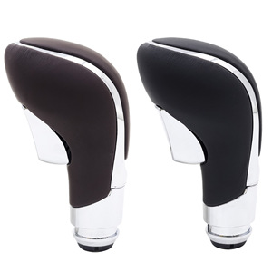 Buick Opel Car <b>Gear</b> <b>Knob</b> Leather Shift Handball Black And Brown Ergonomic Design Automatic Transmission - Product Image 1