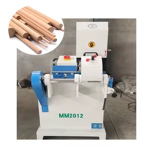 Full automatic Wood round bar sanding machine/wood round broom handle bar sander/wood round handle sanding equipment