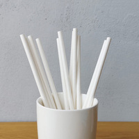 Pailles à boire en papier biodégradable pour Boba, logo personnalisable, style rayé, diamètre 5 mm, longueur 197 mm, échantillon gratuit, personnalisable