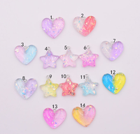 Breloques en résine plastique 100 designs breloques colorées mignonnes pour bébé bricolage collier bracelets fabrication de bijoux