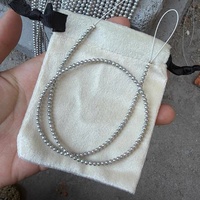 Perles d'eau douce naturelles de couleur grise AA de 2,5 à 3 mm, presque rondes, enfilées, pour la création de bijoux fins