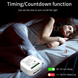 Interrupteur intelligent WiFi SIXWGH Alexa RF433 1/2 voies à énergie cinétique compatible <span class=keywords><strong>Bluetooth</strong></span>, max. 16A pour la maison - Product Image 4