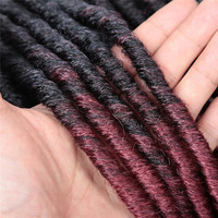 20 pouces Best-seller extensions de cheveux tressées au crochet Faux Locs Deep Curl Goddess Faux Locs Vente en gros Cheveux synthétiques teints