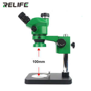 Microscope trinoculaire OEM ODM RELIFE RL-M5T-B1 avec zoom continu 7-50x et caméra 4K pour réparation de téléphones – Vente en gros - Product Image 5