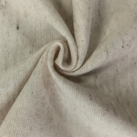 Tissu jersey simple en mélange de coton et lin respirant, anti-transpiration, 170 GSM, 21S, 92% coton, 8% lin, pour T-shirt, chemisier, robe