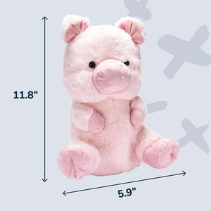 A753 Animal <span class=keywords><strong>de</strong></span> peluche mamá 4 bebé Plushie Piggies Fluffy Farm Toy Piglet Animal <span class=keywords><strong>de</strong></span> peluche niños regalos ideales niñas juguete <span class=keywords><strong>de</strong></span> peluche cerdo azul - Product Image 4