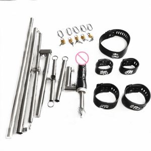 Gogna Bondage con colletto collo SM struttura di ritenuta con mano polsini alla caviglia macchina del sesso per coppie - Product Image 3