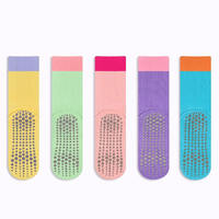 Chaussettes de yoga tricotées tendance pour la récupération – Douces, antidérapantes, absorbantes et respirantes, mignonnes, pour femme, collection printemps