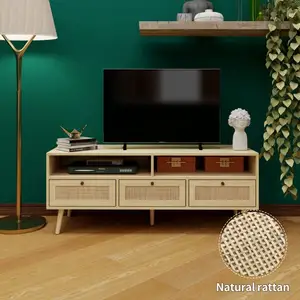Milestone TV Stand Storage Media Console Entertainment Center With Storage Multi Function Wholesale Wooden Furniture Meuble Tv