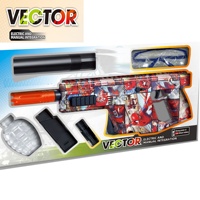 KK New VECTOR 67CM Blaster à billes de gel électrique en plastique, mode automatique et manuel, jouet de tir en plein air pour garçons