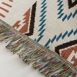 Vente en gros de couverture en <span class=keywords><strong>coton</strong></span> polyester tissé à motifs floraux et à pois vintage Boho et de jeter de serviette de canapé motifs de festival joyeux - Product Image 4