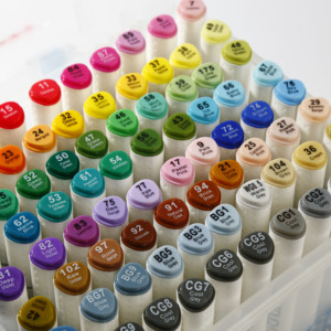 Superior tip kép phác thảo <span class=keywords><strong>Highlighter</strong></span> nghệ thuật Bút Đánh Dấu 216 Màu sắc & Vàng & Bạc rượu dựa cho sinh viên nghệ sĩ lỏng bao bì - Product Image 1