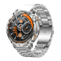 AK102 Smartwatch 1,7 Zoll BT-Anruffunktion GPS-Ortung 1100mAh Kompass 100+ Sportmodi Schlaf- und Gesundheits-Tracker Smartwatch für Outdoor-Aktivitäten