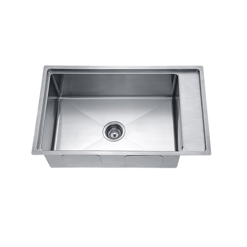 18 Gauge Sink Polished Satin Finish 304 Stainless Steel Material Single Bowl Sink