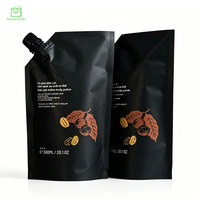 Pochette souple personnalisée en PET/PE biodégradable et écologique avec bec verseur étanche pour liquides (vodka, whisky, vin, jus, soda, bière)