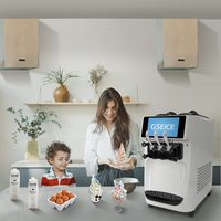 Individueel regelbare dubbele compressor, 3 smaken, industriële fruit-yoghurt-ijsmachine, blastvriezer, laag geluidsniveau, lucht, melk, chocolade