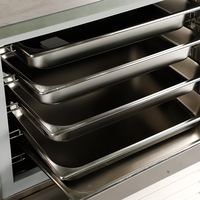 Aumesch Mini congélateur à soufflage enfichable à 5 plateaux-40 °C congélation rapide dégivrage automatique adapté à un usage domestique et professionnel 1P 220V 60Hz
