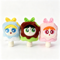 En gros, Peluches mignonnes et douces, colorées, à grands yeux, en forme de poupée sucette, 8 pouces, pour les prix des machines à griffes