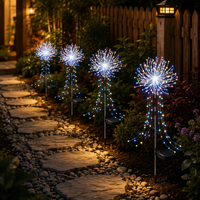 Lampes solaires de jardin TSINYE, 120 LED, feux d'artifice, étanches, colorées, en plastique, décoration extérieure pour cour/patio/porche/chemin