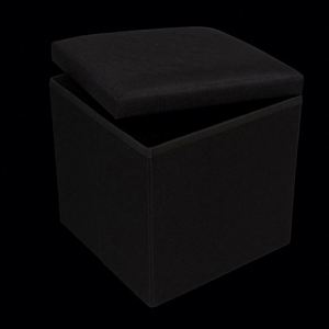 Modern <b>Stool</b> Living Room Furniture <b>Storage</b> Box Fabric Stainless Steel Bamboo Highest Quality Sample Available <b>Stools</b> Counter - Product Image 3