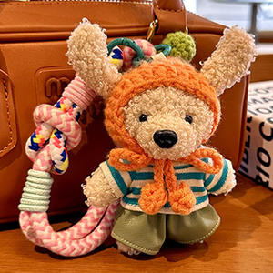 Petite machine à griffes de 4 pouces en peluche porte-clés jouet nouvelle boutique sac pendentif avec poupée porte-clés mignon pour les enfants - Product Image 2