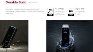 Suprema bioentry W3 đầy đủ RFID khóa cửa kiểm soát truy cập Bàn phím vân tay + 180kg điện từ khóa - Product Image 6