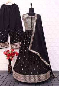 Nouveaux vêtements indiens et pakistanais au design tendance de style palazzo Salwar Kameez pour une occasion de festival indienne - Product Image 5