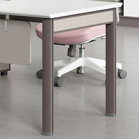 Bureau de direction de haute qualité en forme de L avec armoire latérale pour mobilier de bureau