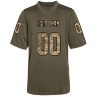 Logo personnalisé 100% Maillot uniforme de football américain en polyester Chemises de sport respirantes à séchage rapide avec technique de sublimation
