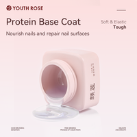 Youth Rose 18g 5g Série de gels fonctionnels en pot : Gel de construction, Base Coat, Top Coat, Durcisseur, Gel modelant, Fournitures pour salons de manucure