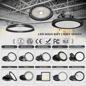 Elsword Square High Bay Light 100W 5000K Luminaire LED pour entrepôt industriel, lumière blanche pure - Product Image 1