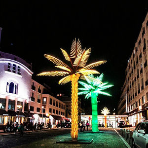 3M Cocotier Artificiel Terrasse <span class=keywords><strong>de</strong></span> Jardin avec Lumières LED Aménagement Paysager Extérieur Décoratif Palmiers Lumineux à Vendre - Product Image 1