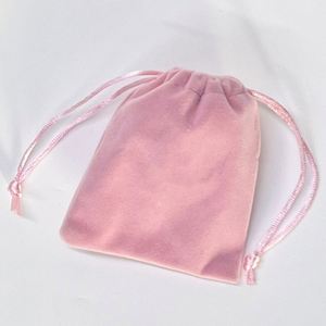 Bolsa de Regalo de Terciopelo para Joyería con Logotipo Personalizado, Bolsa Pequeña con Cordón para Joyería de Plata - Product Image 5