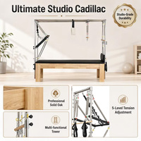 Venta al por Mayor de Pilates Cadillac de Madera de Roble Sólido Profesional, de Primera Calidad, Ecológico, con Diseño Personalizado, Cumple con el Estándar CE
