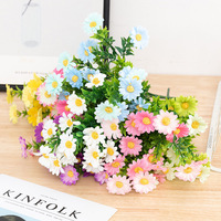 AM-AFF06 Ammy 35cm Fleurs artificielles, petit bouquet de marguerites, décoration de mariage, centre de table, décoration de Noël