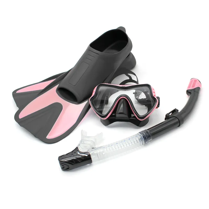 水中スキューバダイビング用のダイビングマスクとフィンセットを含むプロフィオナルシーダイバーシュノーケリングキット