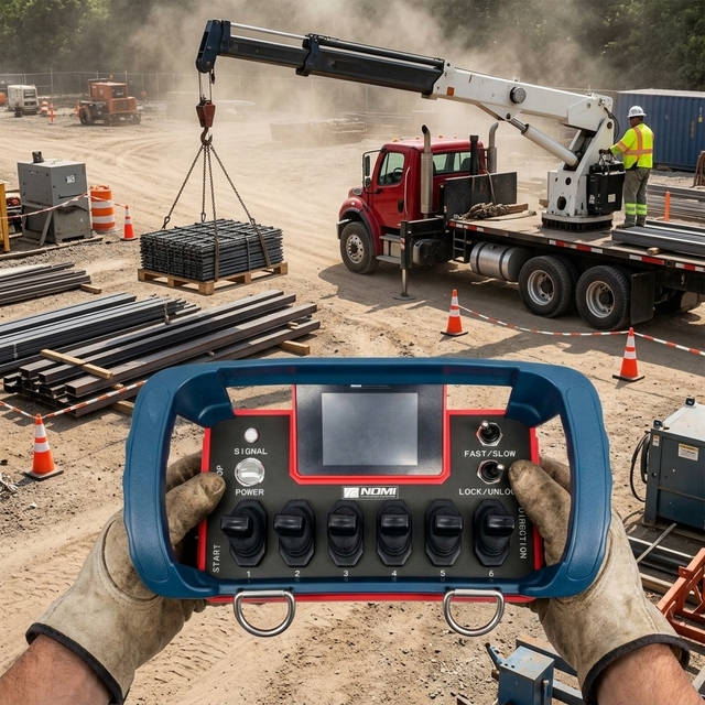 Industrial Hydraulic Joystick Remote 6 Joystick Crane Remote Control Precise Signal Smooth Proportional Operation