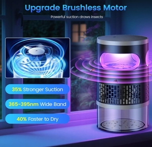 Matamoscas de Interior, Potente Aspiradora con Motor sin Escobillas, Eliminador de Insectos para <span class=keywords><strong>Mosquitos</strong></span>, Moscas, Polillas e Insectos de Plantas - Product Image 4