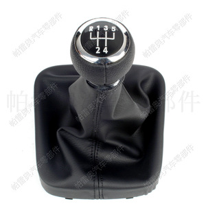 Volkswagen Gear <b>Shift</b> <b>Knob</b> 5-Speed Leather Ergonomic For Passat B6 Golf Jetta5 2006-2011 - Product Image 1