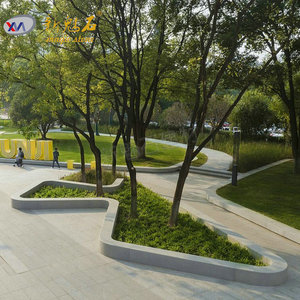 Nuevos Bancos de Patio para Exteriores, Resistentes al Agua, Duraderos, Personalizables, en Color Blanco y Gris, Fabricados con Materiales de Construcción de Piedra GRC - Product Image 2