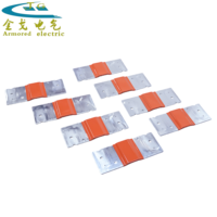 Barre omnibus en aluminium flexible de précision, plaquée étain, pour revêtement en poudre, pour connexions de contacteurs haute tension, pour boîtier de distribution de réseau électrique