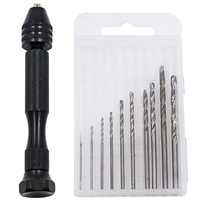 10 pièces 0.8-3.0mm HSS jeu de forets hélicoïdaux pour outil rotatif tige droite Mini foret ensemble outils à main