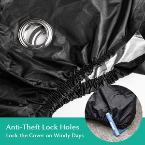 Copertura per motocicletta impermeabile per esterno per tutte le stagioni protezione UV XL taglie universale per la copertura del veicolo per la neve invernale - Product Image 5