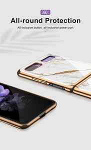 Sang Trọng Tempered Glass Trường Hợp Đối Với Samsung Galaxy Z Lật Gấp 2 5G Mạ Cạnh Bảo Vệ Bìa Đối Với Samsung Z Lật Gấp 3 5G Trường Hợp - Product Image 5