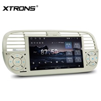 Reproductor Multimedia para Auto Android 15 de 7 Pulgadas, 4+64GB, para Fiat 500 2007-2015, Pantalla QLED con IA NPU, Salida Coaxial DQ7603 DSP, Wi-Fi 6, 4G