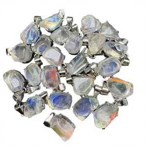 Cristal naturel de Madagascar de qualité supérieure, forme libre, poli, argent S925, design minimaliste, bijoux en gros, directement de l'usine - Product Image 2