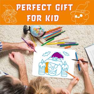 Halloween <span class=keywords><strong>Citrouille</strong></span> Feuille DIY Scratch Art Spiral Kit Vente en gros Artisanat Livre d'activités Enfants Logo personnalisé Papier <span class=keywords><strong>Dessin</strong></span> Jouets Peinture - Product Image 4