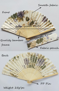 Éventail pliant en bambou, design ou logo OEM, très demandé, pour cadeaux artisanaux de haute qualité, idéal pour les mariages - Product Image 2